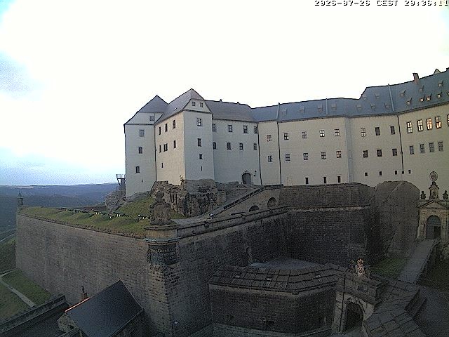 Archiv Foto Webcam Festung Königstein: Eingangsbereich