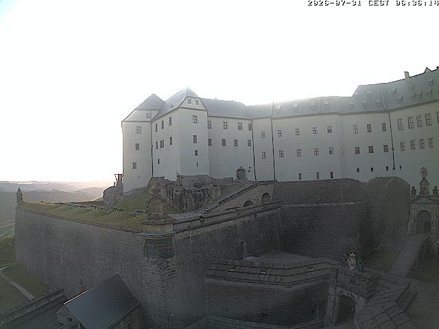 Archiv Foto Webcam Festung Königstein: Eingangsbereich