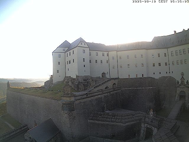 Archiv Foto Webcam Festung Königstein: Eingangsbereich