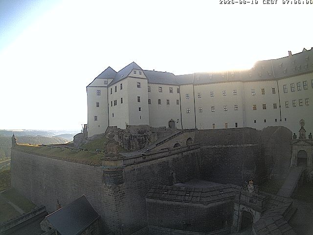 Archiv Foto Webcam Festung Königstein: Eingangsbereich