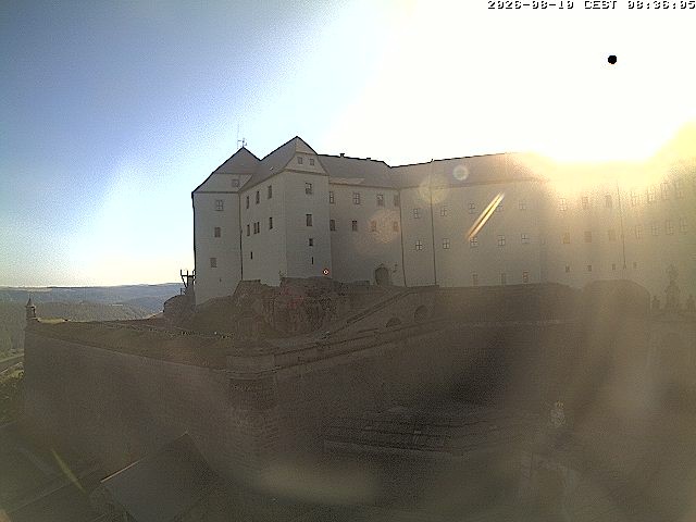 Archiv Foto Webcam Festung Königstein: Eingangsbereich