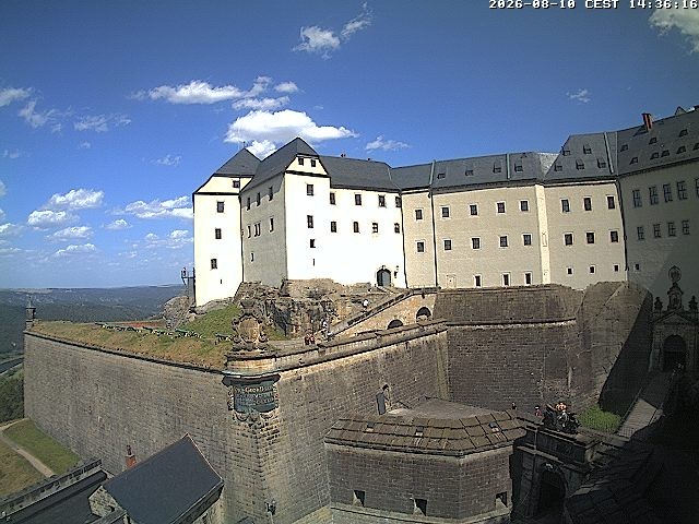 Archiv Foto Webcam Festung Königstein: Eingangsbereich