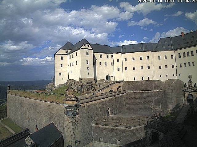 Archiv Foto Webcam Festung Königstein: Eingangsbereich