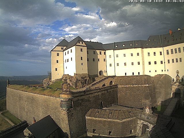 Archiv Foto Webcam Festung Königstein: Eingangsbereich