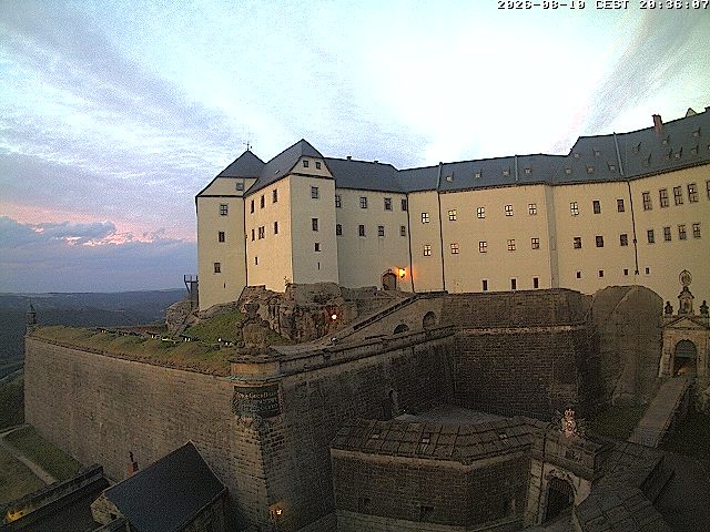 Archiv Foto Webcam Festung Königstein: Eingangsbereich