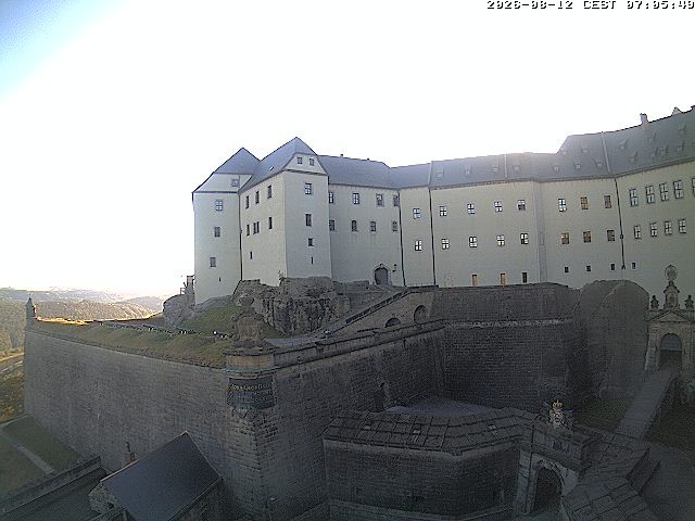 Archiv Foto Webcam Festung Königstein: Eingangsbereich