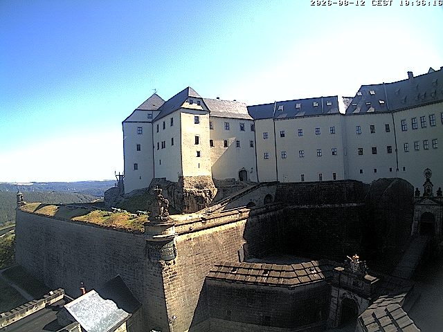 Archiv Foto Webcam Festung Königstein: Eingangsbereich