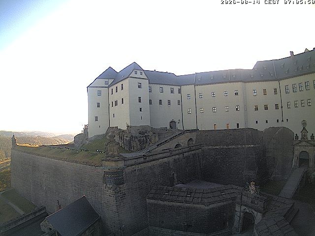 Archiv Foto Webcam Festung Königstein: Eingangsbereich