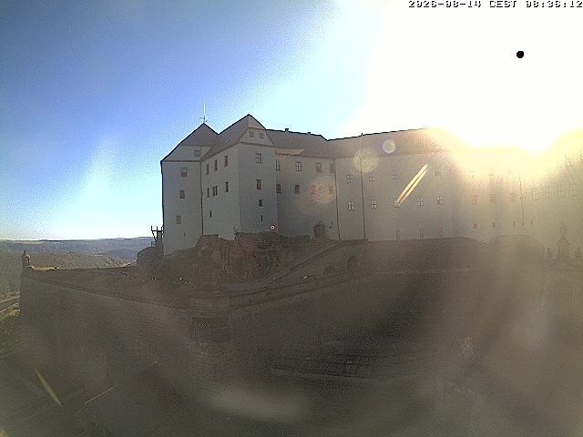 Archiv Foto Webcam Festung Königstein: Eingangsbereich