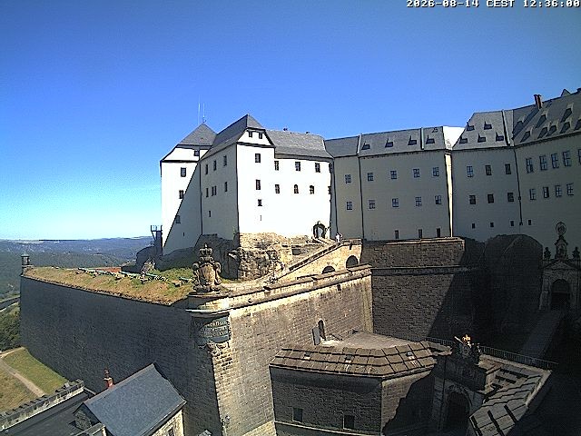 Archiv Foto Webcam Festung Königstein: Eingangsbereich