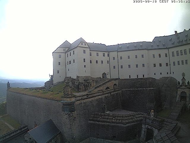Archiv Foto Webcam Festung Königstein: Eingangsbereich