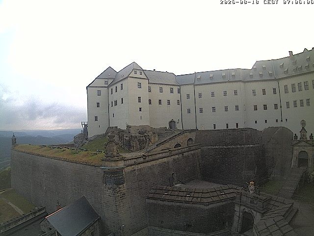 Archiv Foto Webcam Festung Königstein: Eingangsbereich