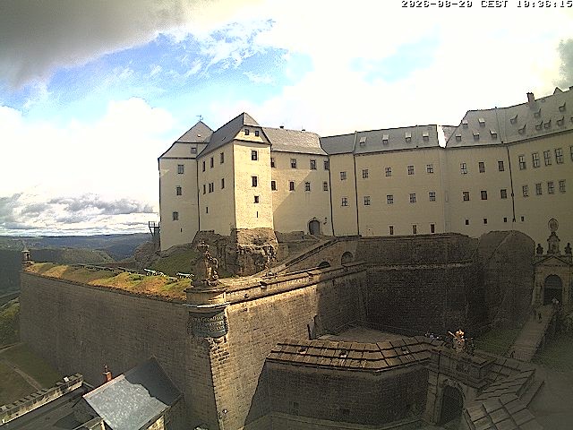 Archived image Webcam Fort Koenigstein entrance area