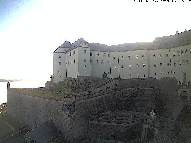 Archiv Foto Webcam Festung Königstein: Eingangsbereich