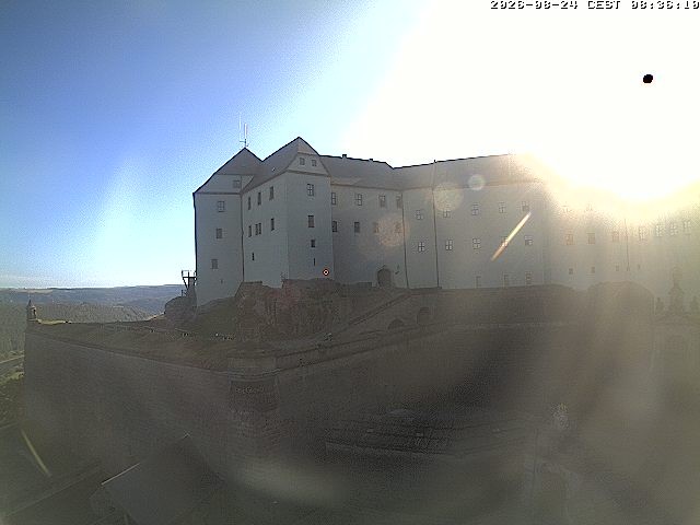 Archiv Foto Webcam Festung Königstein: Eingangsbereich