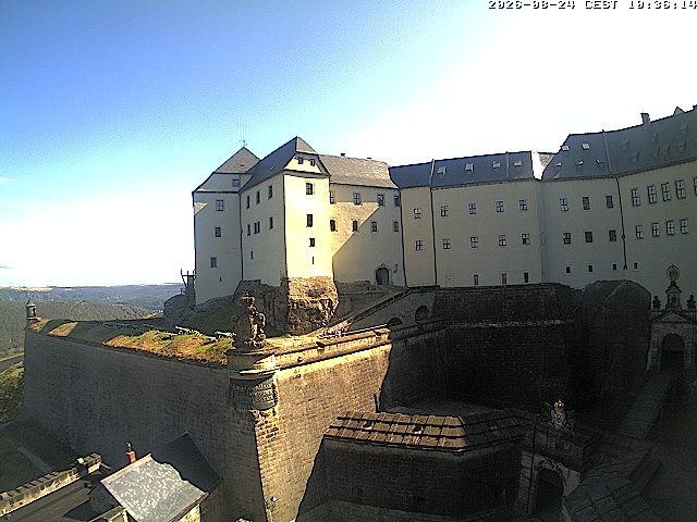 Archiv Foto Webcam Festung Königstein: Eingangsbereich