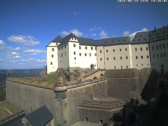 Archiv Foto Webcam Festung Königstein: Eingangsbereich