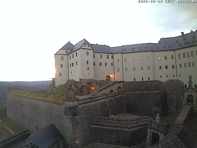 Archiv Foto Webcam Festung Königstein: Eingangsbereich