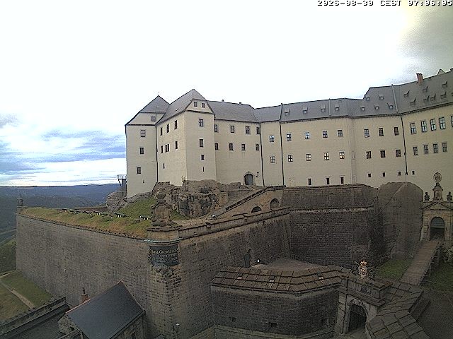 Archiv Foto Webcam Festung Königstein: Eingangsbereich