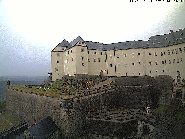 Archiv Foto Webcam Festung Königstein: Eingangsbereich