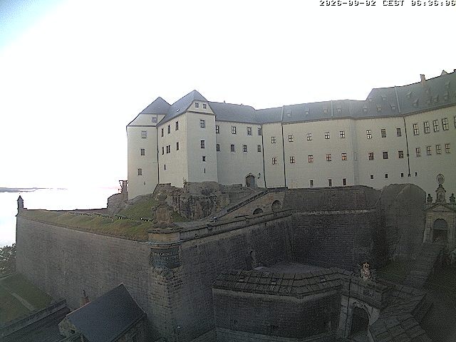 Archiv Foto Webcam Festung Königstein: Eingangsbereich