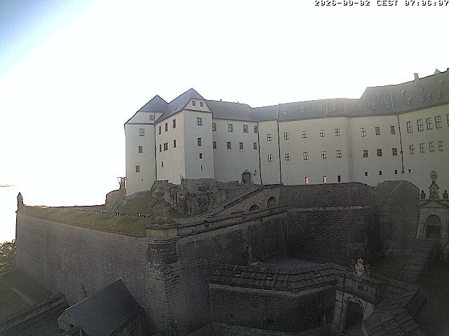 Archiv Foto Webcam Festung Königstein: Eingangsbereich