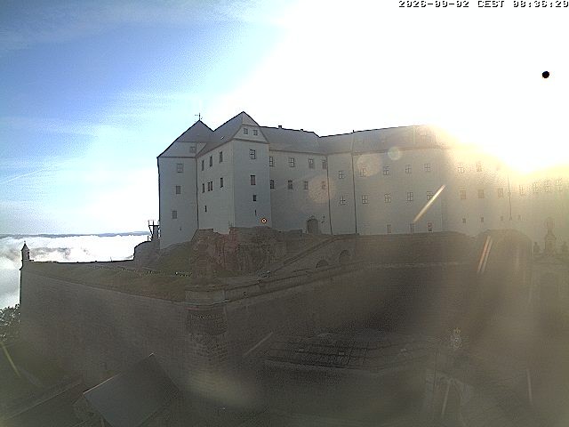 Archiv Foto Webcam Festung Königstein: Eingangsbereich