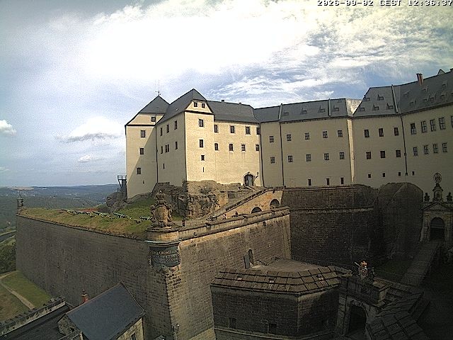 Archiv Foto Webcam Festung Königstein: Eingangsbereich