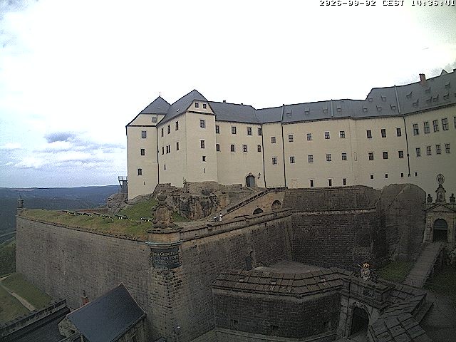 Archiv Foto Webcam Festung Königstein: Eingangsbereich