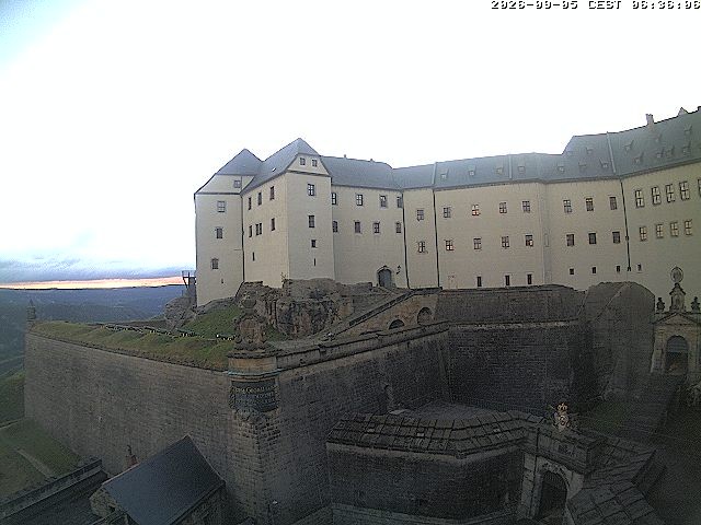 Archived image Webcam Fort Koenigstein entrance area