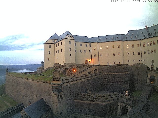 Archiv Foto Webcam Festung Königstein: Eingangsbereich