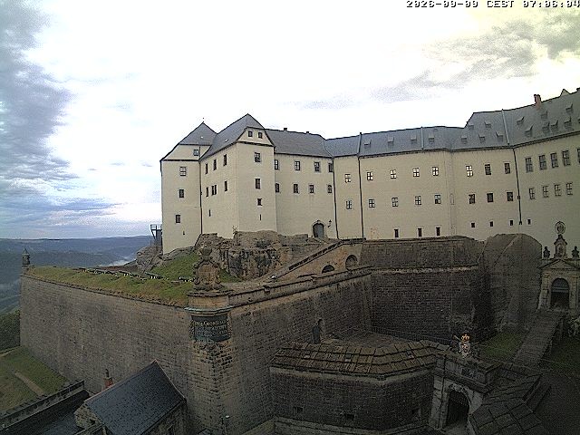 Archiv Foto Webcam Festung Königstein: Eingangsbereich