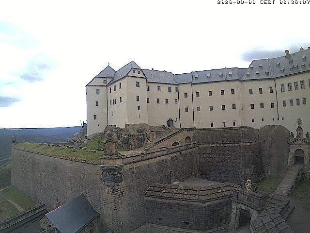 Archiv Foto Webcam Festung Königstein: Eingangsbereich