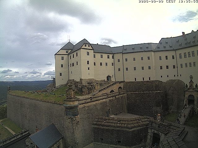 Archiv Foto Webcam Festung Königstein: Eingangsbereich