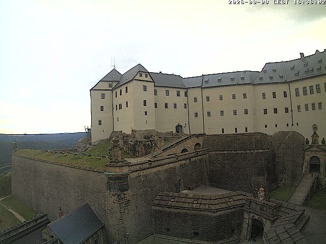 Archiv Foto Webcam Festung Königstein: Eingangsbereich