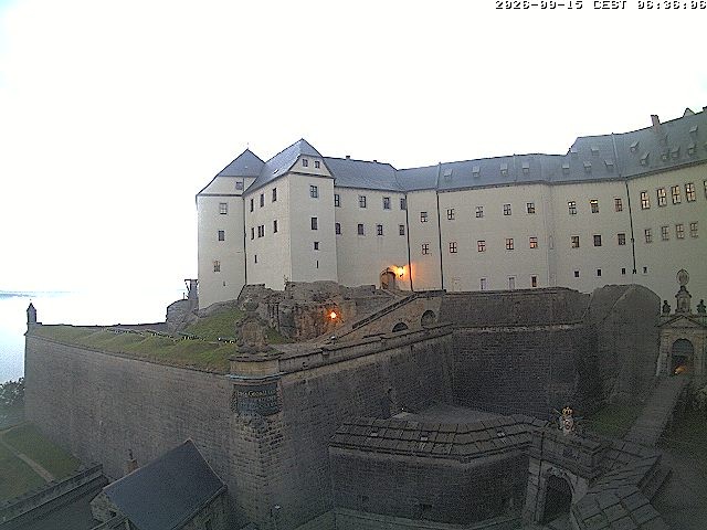 Archiv Foto Webcam Festung Königstein: Eingangsbereich