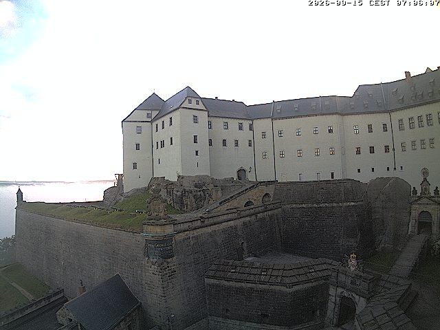Archiv Foto Webcam Festung Königstein: Eingangsbereich