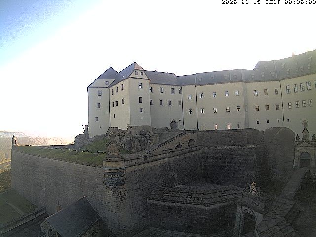 Archiv Foto Webcam Festung Königstein: Eingangsbereich