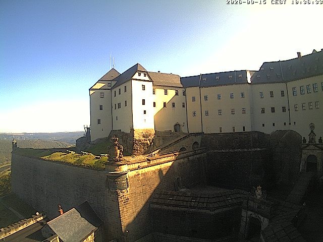 Archiv Foto Webcam Festung Königstein: Eingangsbereich