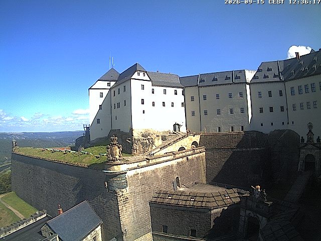 Archiv Foto Webcam Festung Königstein: Eingangsbereich