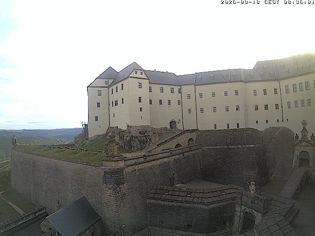Archived image Webcam Fort Koenigstein entrance area