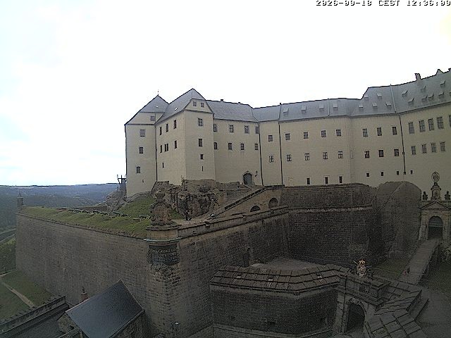Archived image Webcam Fort Koenigstein entrance area