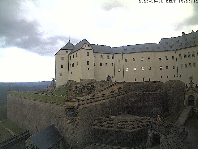 Archiv Foto Webcam Festung Königstein: Eingangsbereich