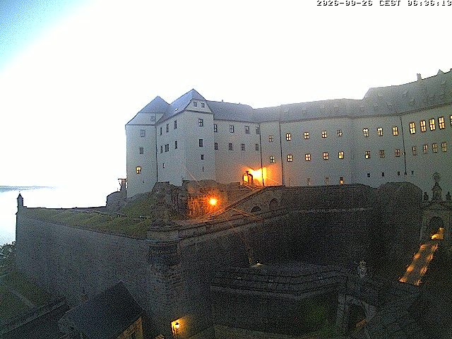 Archiv Foto Webcam Festung Königstein: Eingangsbereich