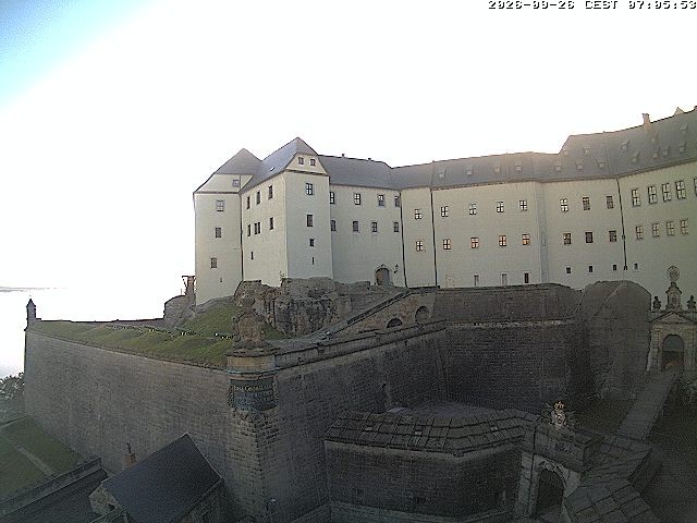 Archiv Foto Webcam Festung Königstein: Eingangsbereich