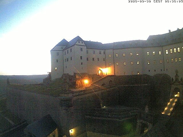 Archiv Foto Webcam Festung Königstein: Eingangsbereich
