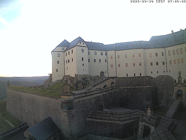 Archiv Foto Webcam Festung Königstein: Eingangsbereich