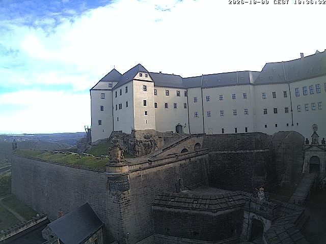 Archiv Foto Webcam Festung Königstein: Eingangsbereich