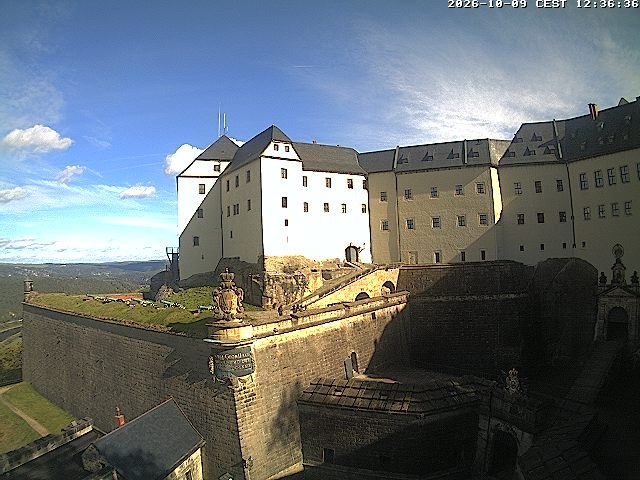 Archiv Foto Webcam Festung Königstein: Eingangsbereich