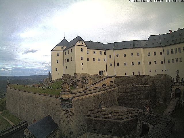 Archiv Foto Webcam Festung Königstein: Eingangsbereich